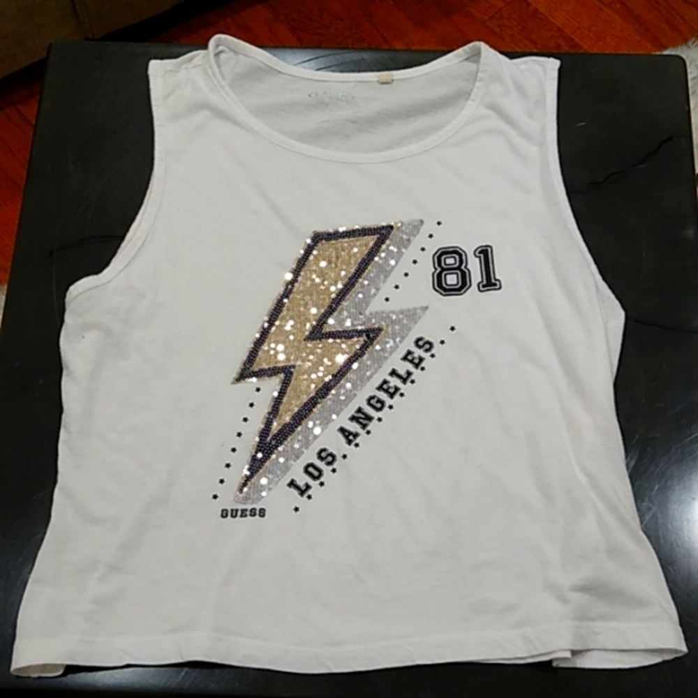 Guess XL white tank top